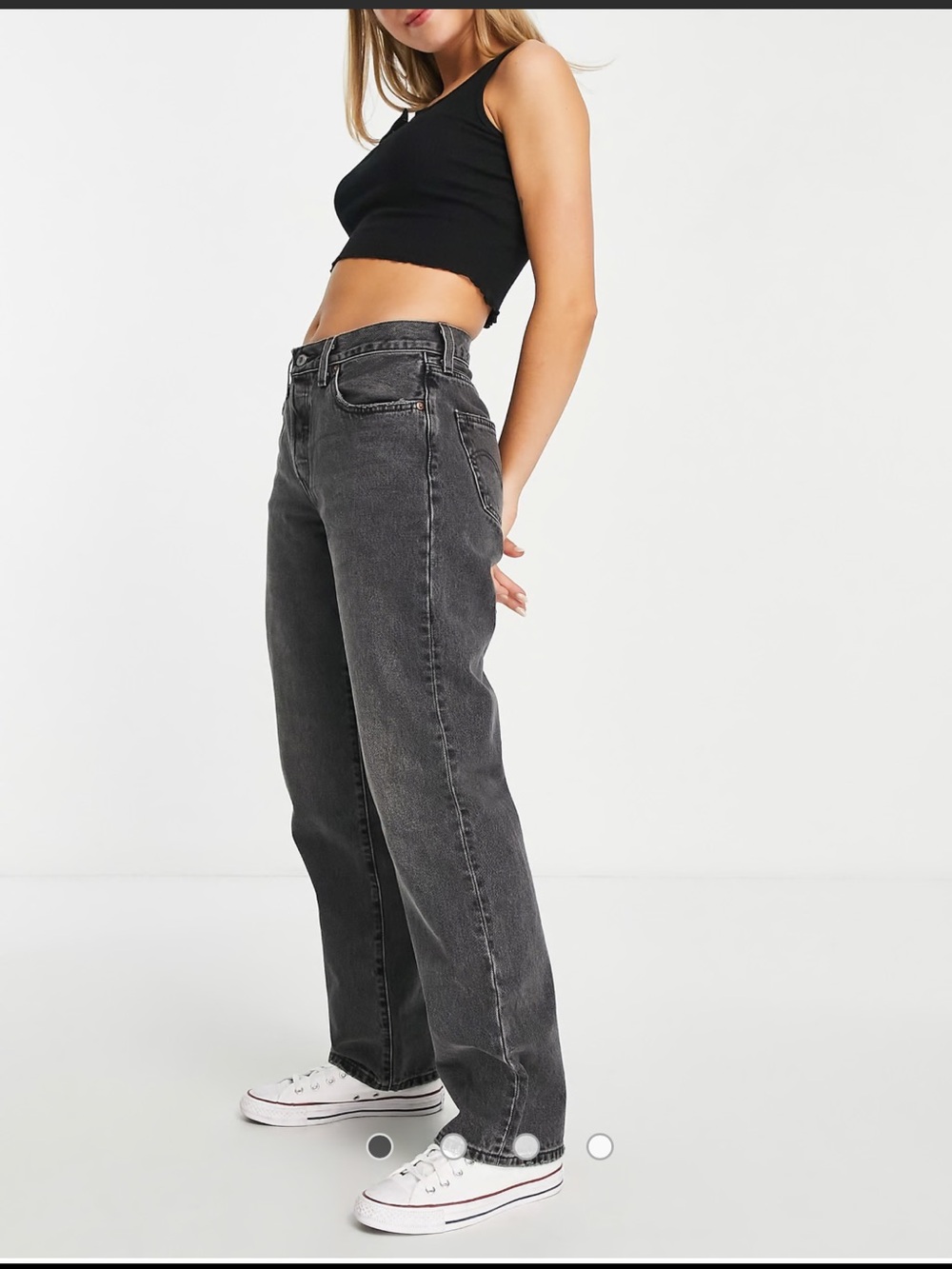 LEVIS! High-Rise Women's Jeans in Washed Black